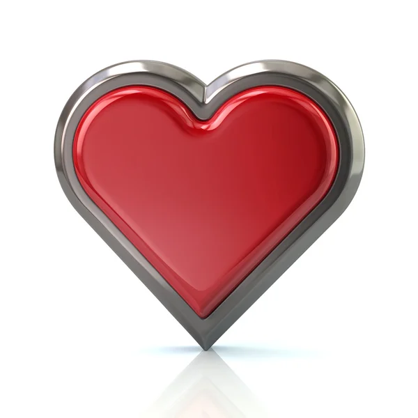 3red heart icon — Stock Photo, Image