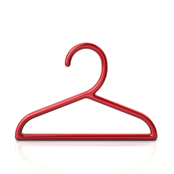 Red clothes hanger icon — Stock Photo, Image