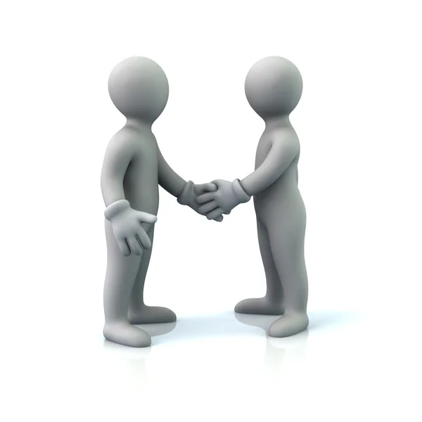 Wo business men handshake — Stock Photo, Image