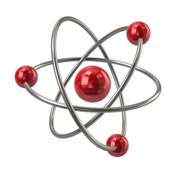 Rotes Atommolekül — Stockfoto