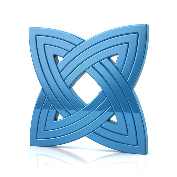 Blue basic knot design — Stock Photo, Image