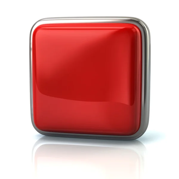 Red botão web em branco — Fotografia de Stock