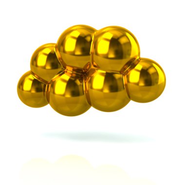 Altın bulut simgesi