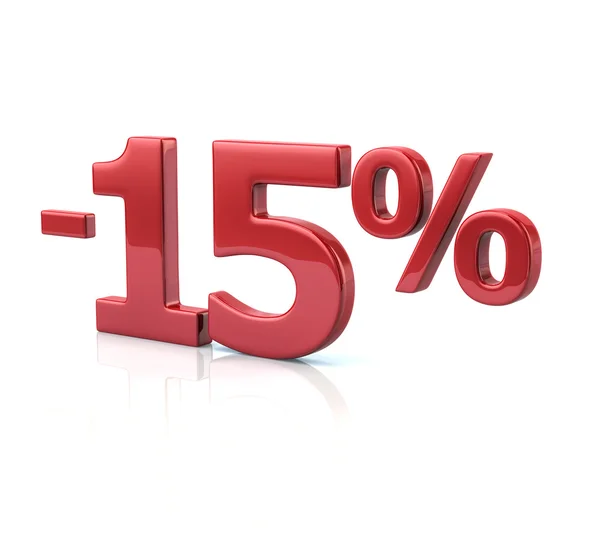 15 percent discount icon — Stock Photo, Image