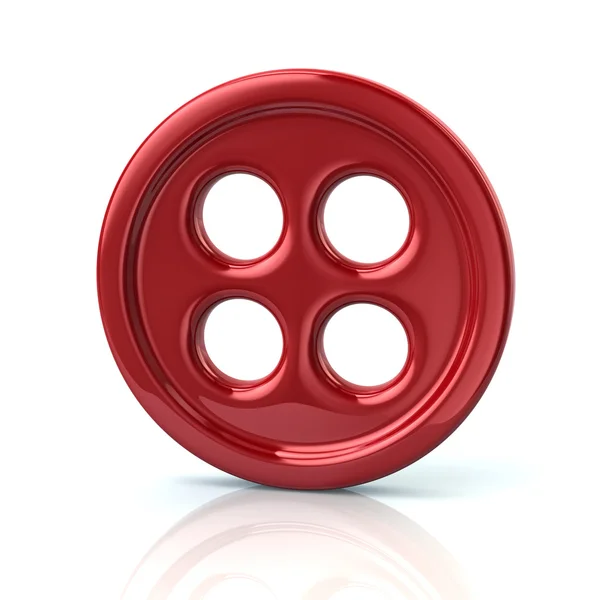 Red clothing button icon — Stock Photo, Image