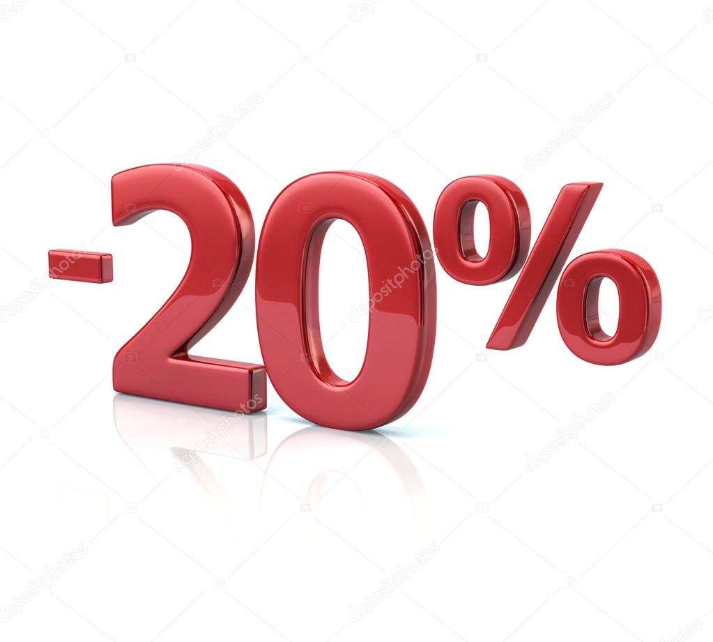 20 Por Ciento Icono De Descuento Fotograf a De Stock Valdum 
