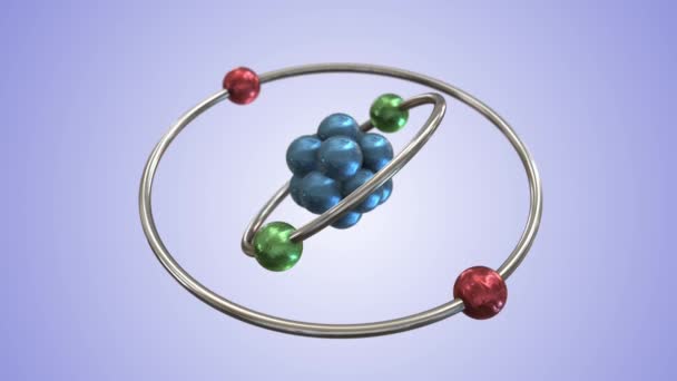 科学原子構造は — ストック動画