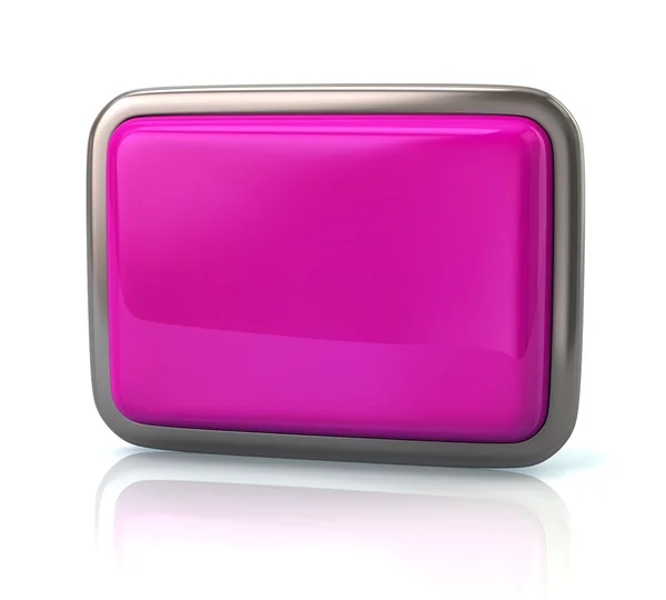 Prázdné tlačítko fialové — Stock fotografie