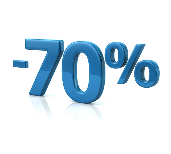 70% simbolo di sconto — Foto Stock