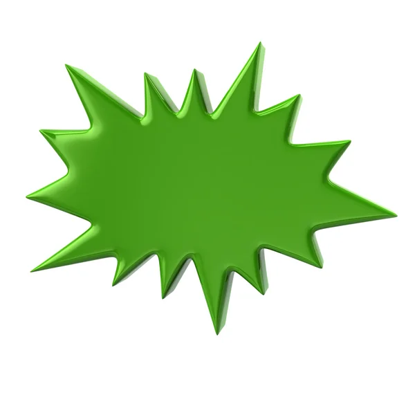 stock image green bursting star