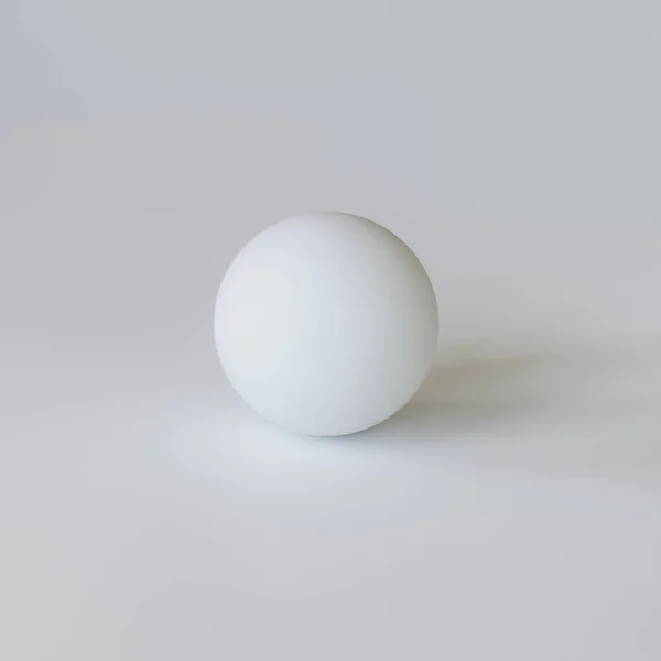 Illustration White Sphere Isolated White Background — Stock Photo, Image
