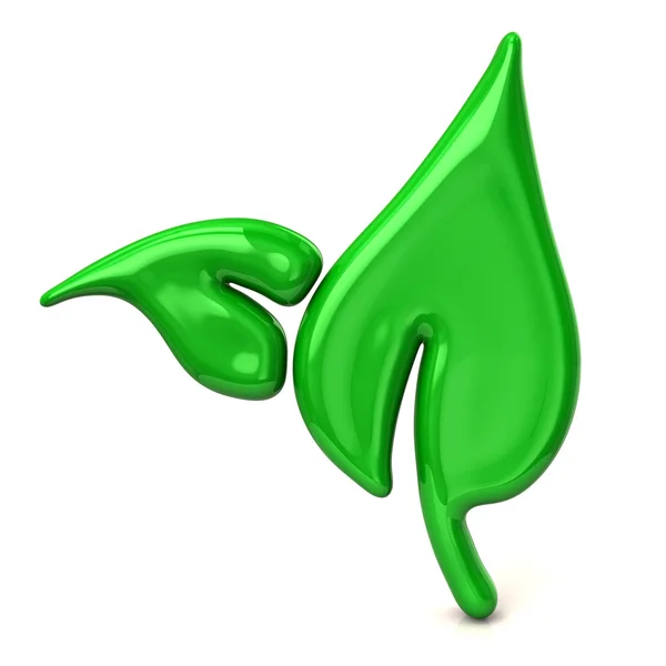 Illustration of green leaf — Stock Photo, Image