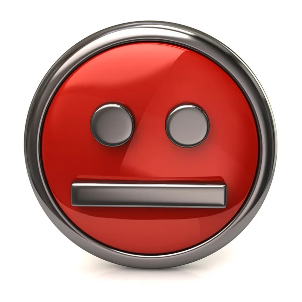 Smutny czerwony przycisk — Zdjęcie stockowe