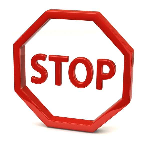 Stop icona segno — Foto Stock