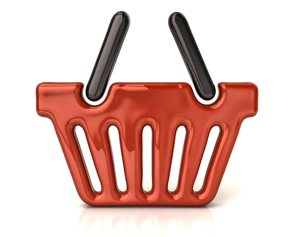 Orange shopping basket — Stock Photo, Image