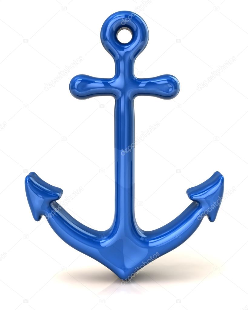 Blue anchor icon