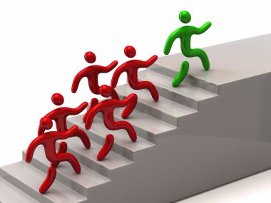 Merdivenlerden yukarı tırmanma lideri