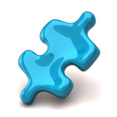 Beyaz Jigsaw parçasına