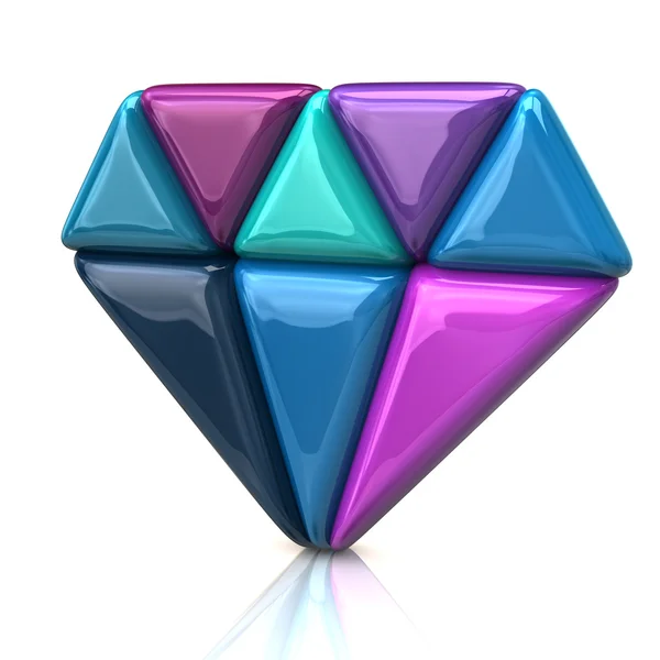 Abstract diamond icon — Stock Photo, Image