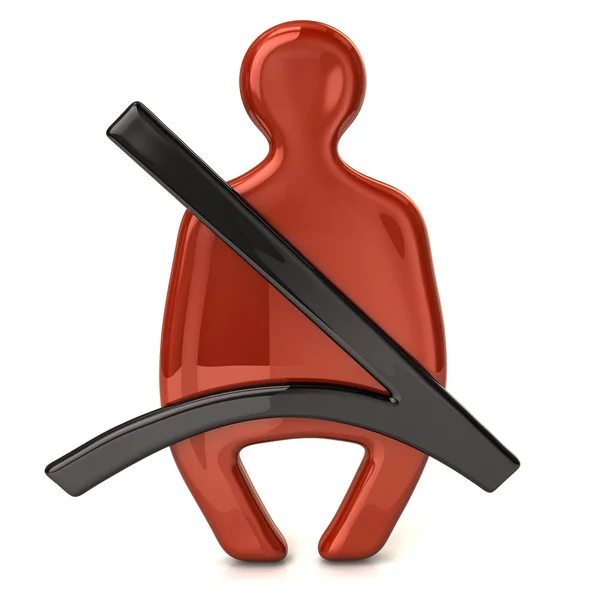 Safety belt icon — Stock Photo, Image