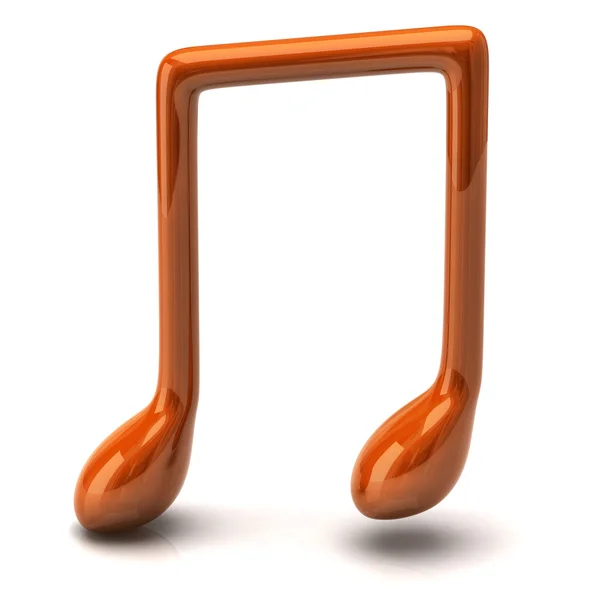 Music red  note — Stock Photo, Image