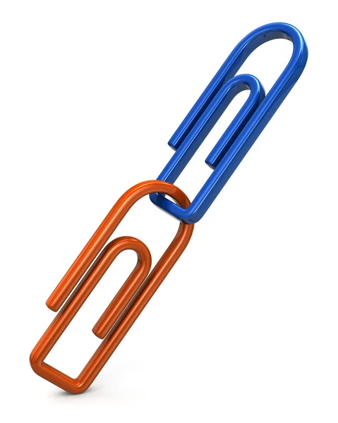 Two  paper clips — Stock Photo, Image