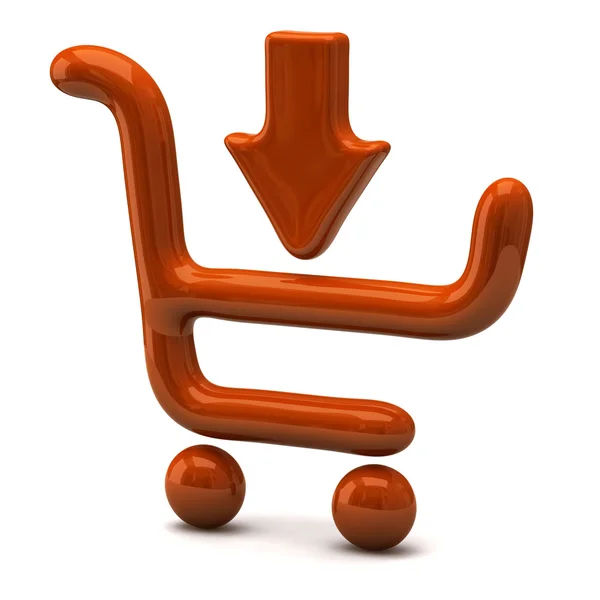 Shopping cart icon — Stock Photo, Image