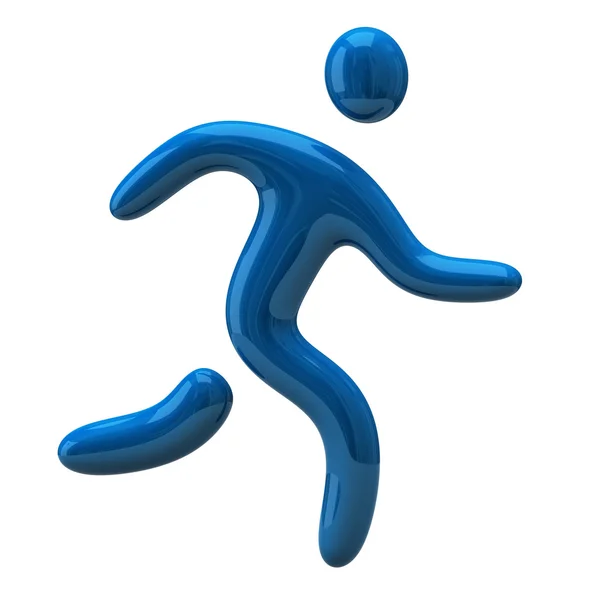 Ikona běžícího muže — Stock fotografie