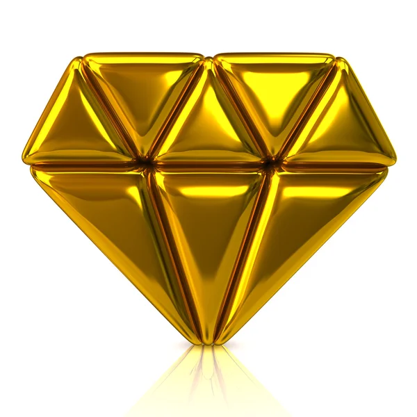 Ikone des abstrakten Diamanten — Stockfoto