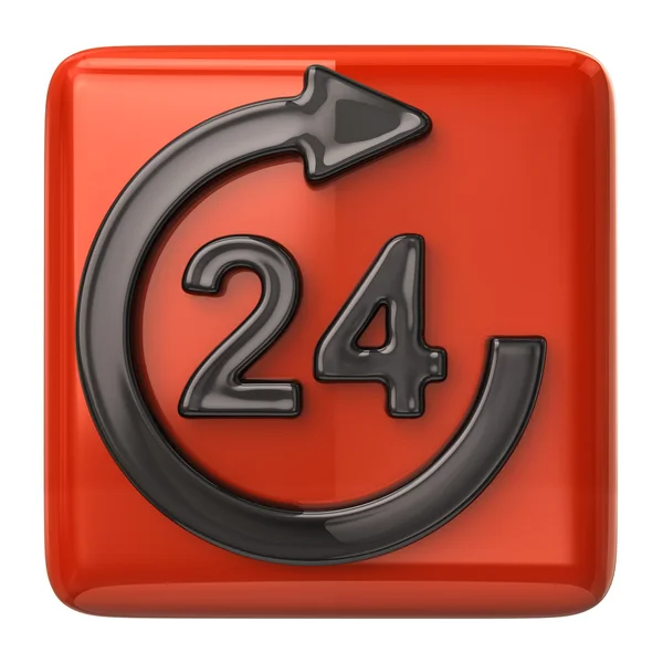 24 hours customer service icon — Stock Photo, Image