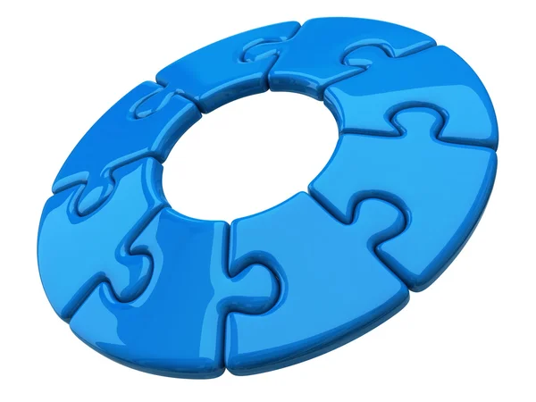 3d puzzle ring — Stock Photo, Image