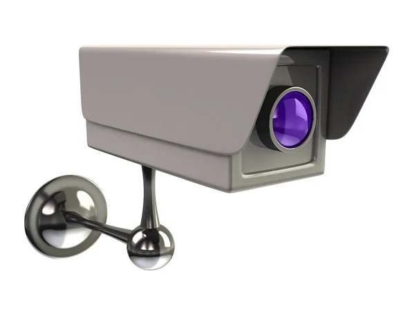 Surveillance camera on white — Stock Photo, Image