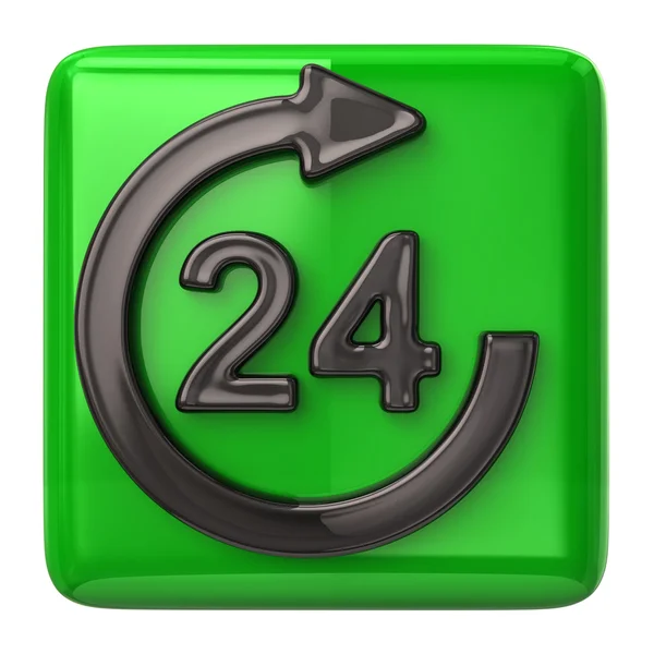 24 hours customer service icon — Stock Photo, Image