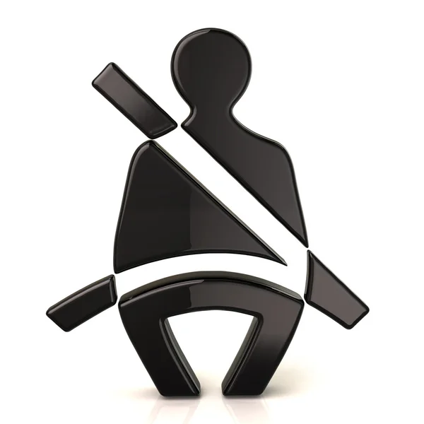 Icono del cinturón de seguridad — Foto de Stock