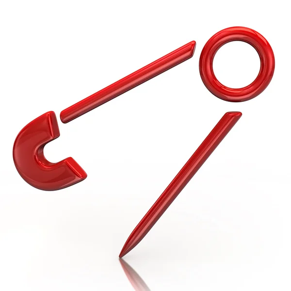 Safety pin icon — Stock Photo, Image