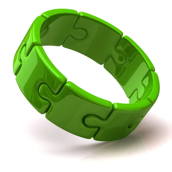 3d puzzle ring — Stock Photo, Image