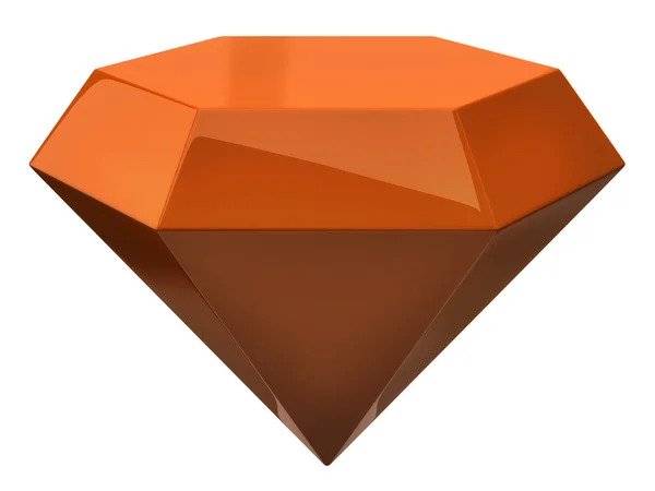 Röd illustration av diamant — Stockfoto