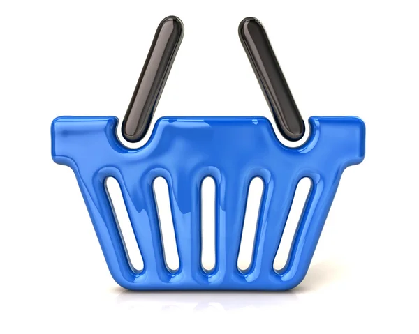 Blue shopping basket — Stock Photo, Image