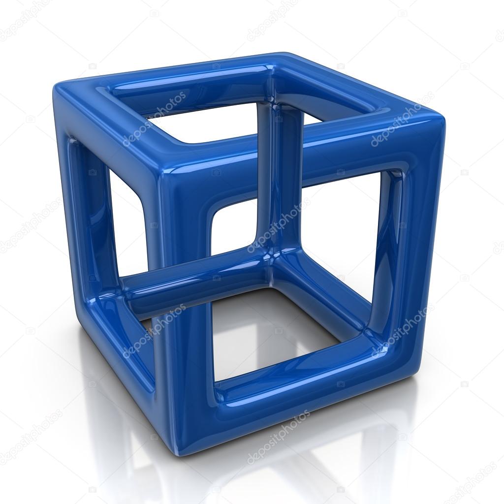 Optical illusion cube