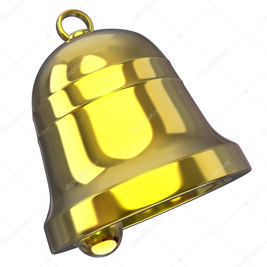 Bell on white  background