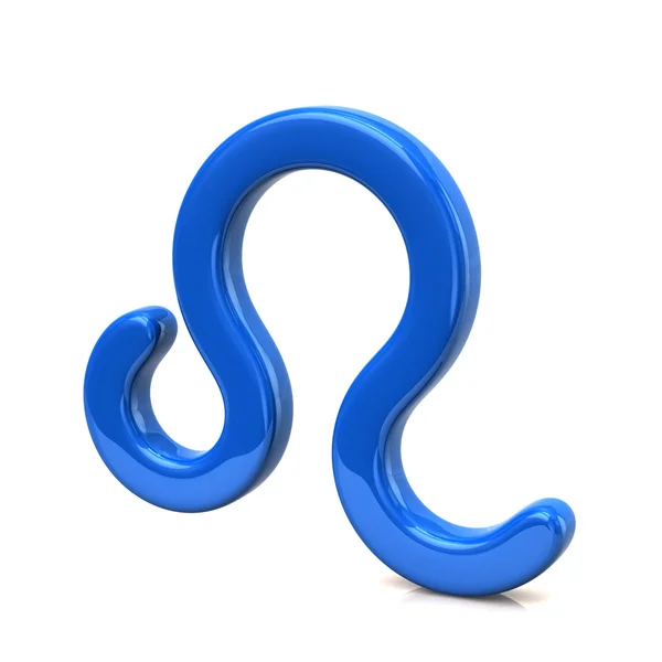 Blue leo zodiac sign — Stock Photo, Image