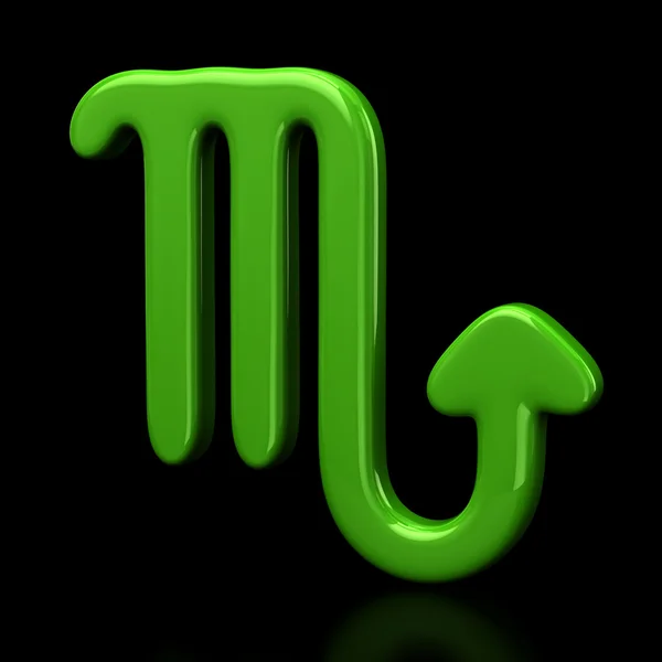 Green zodiac sign — Stock Photo, Image