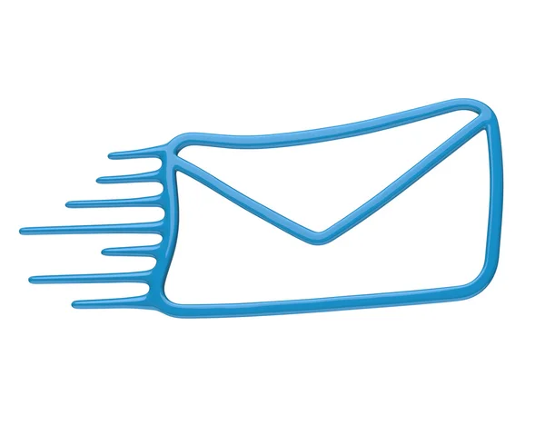 Mail in envelope icon — Stock Photo, Image