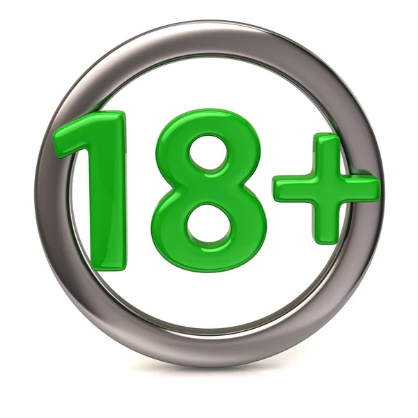 Verde 18 plus con — Fotografia de Stock