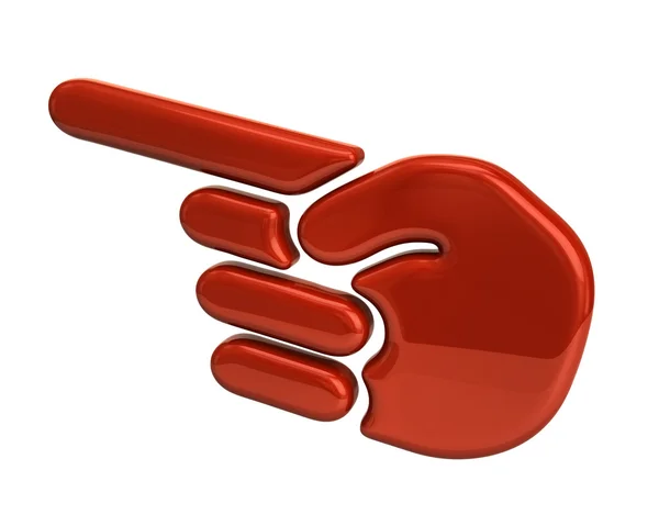 Pointer hand icon — Stock Photo, Image