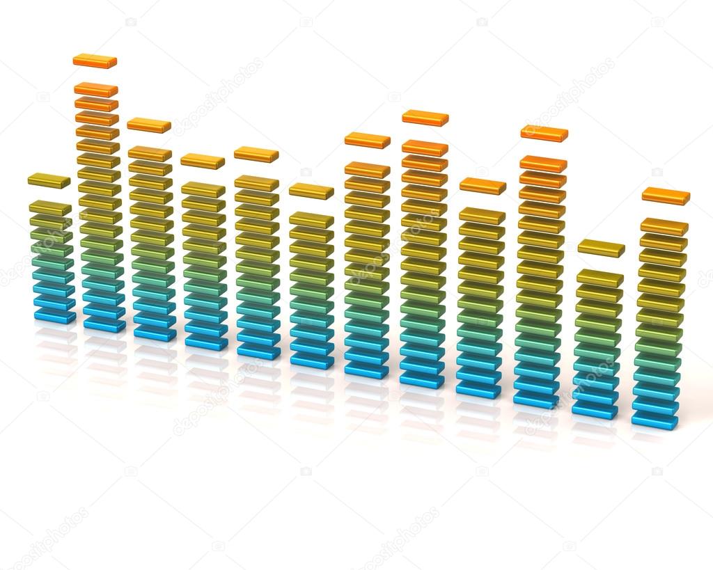 Colorful graphic equalizer