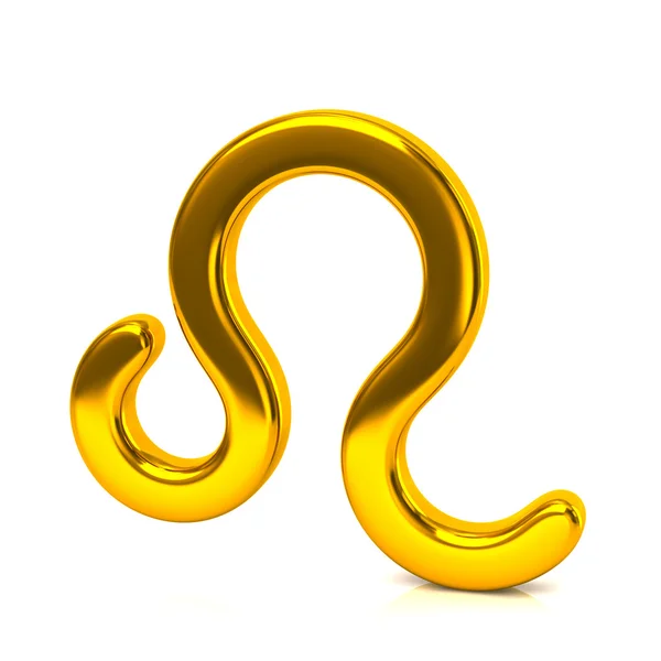 Golden leo zodiac sign — Stock Photo, Image