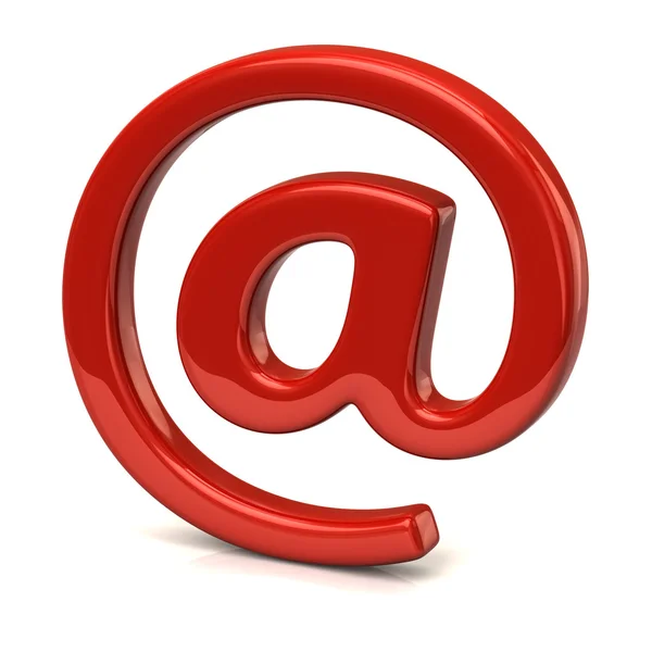 Red e-mail symbol — Stock Photo, Image