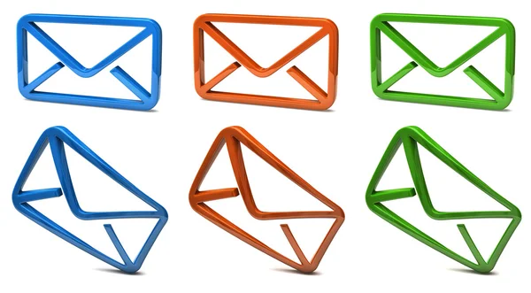 Conjunto de envelopes coloridos — Fotografia de Stock