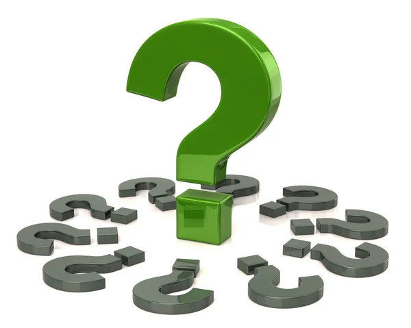 Question marks set — Stock Photo, Image